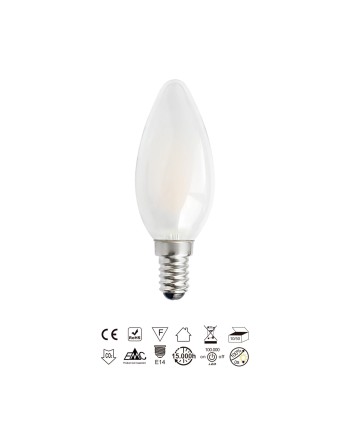 BOMBILLA LED * VELA OPAL 4,5W 3000K DIM